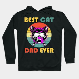 Best Cat Dad Ever Sunset Hoodie